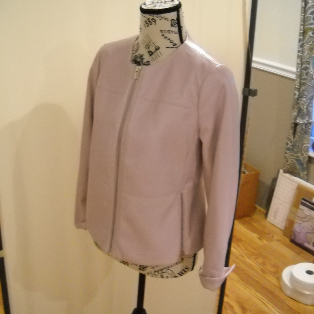 Chico's Leather Jacket Size 2p